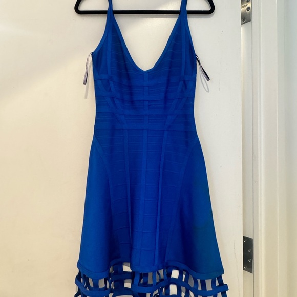Herve Leger Dresses & Skirts - Herve Leger Vibrant Blue Midi Dress